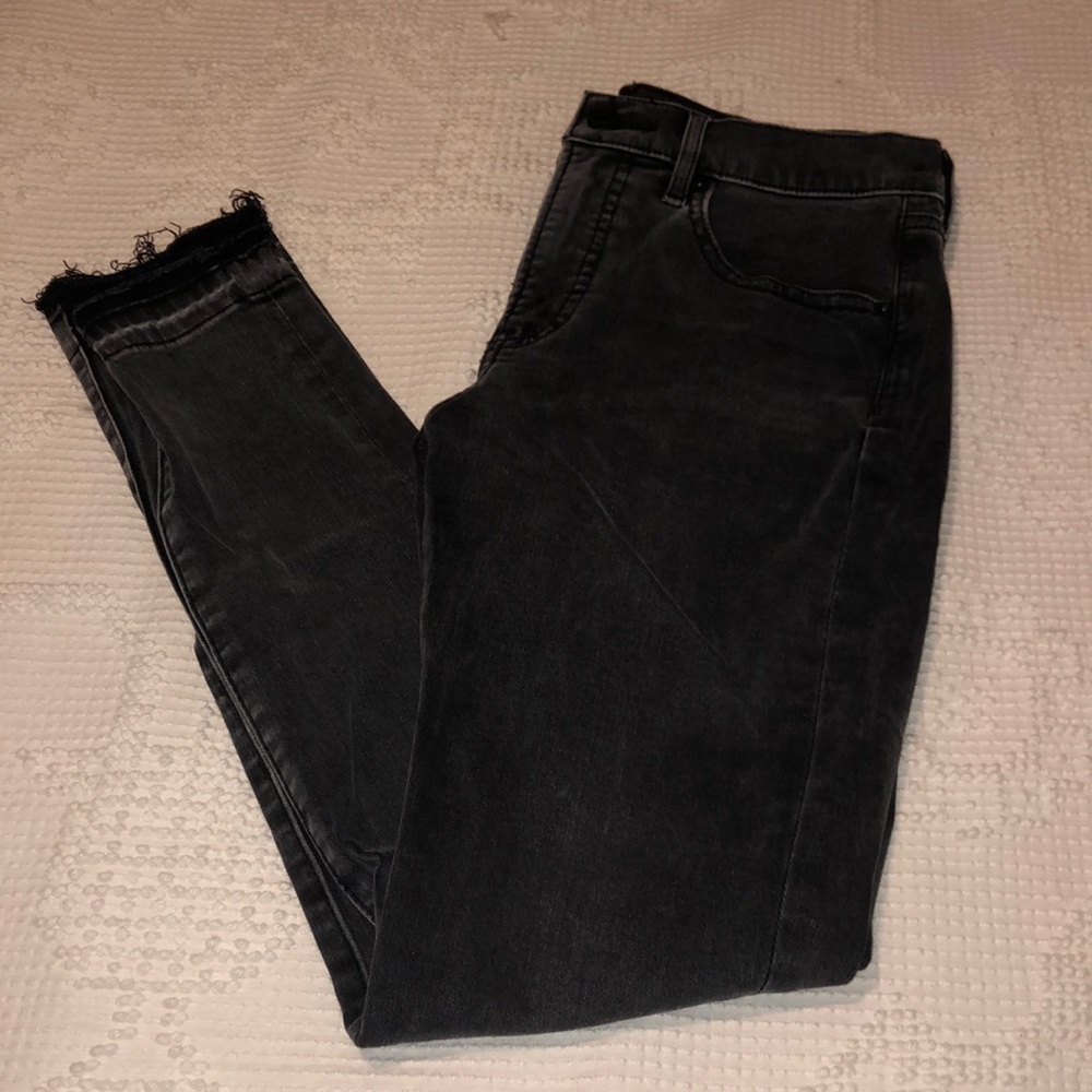 Express gray skinny jeans
